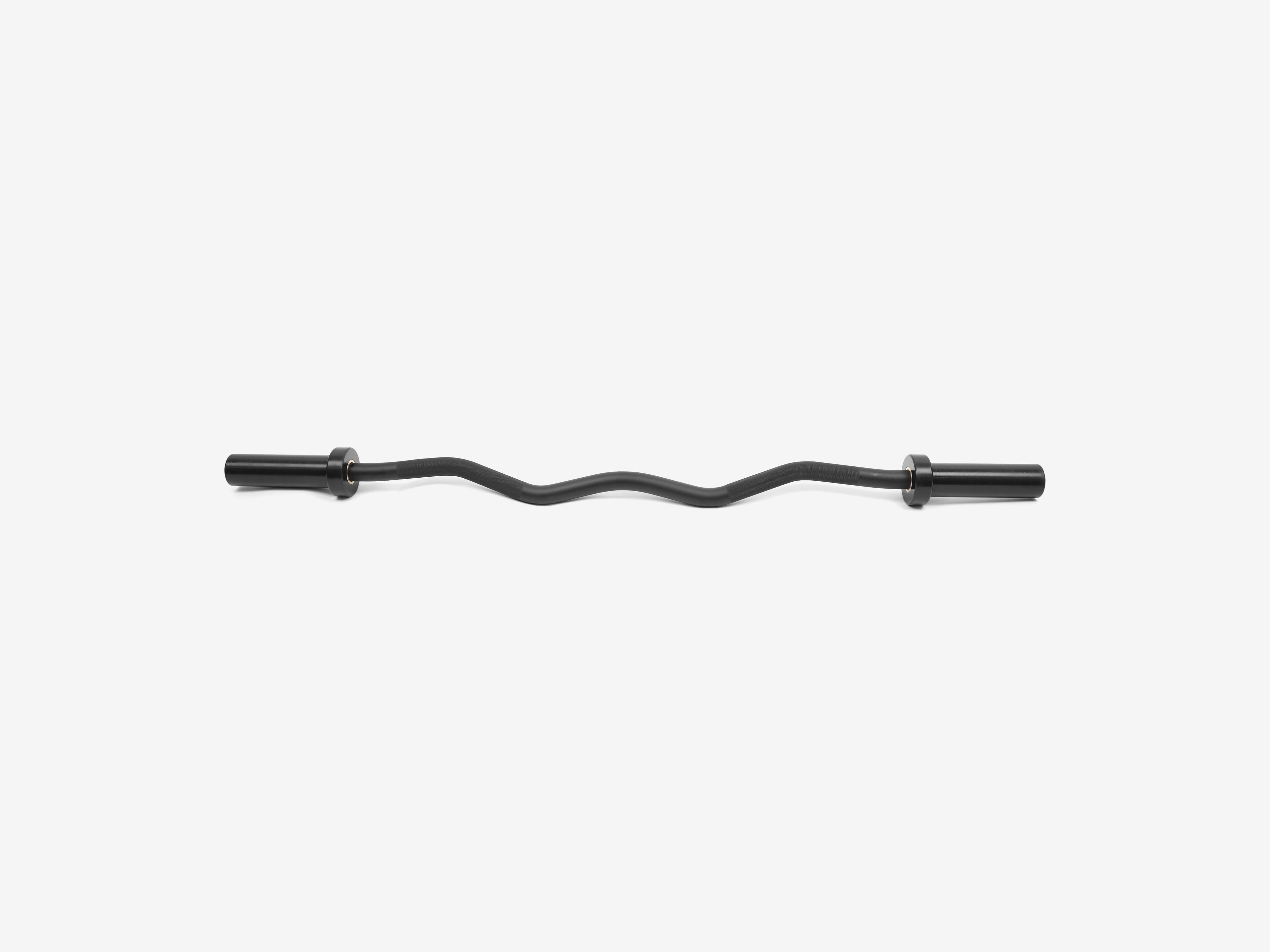 Full length view of LUXIAOJUN 1.2M Curl Bar Black