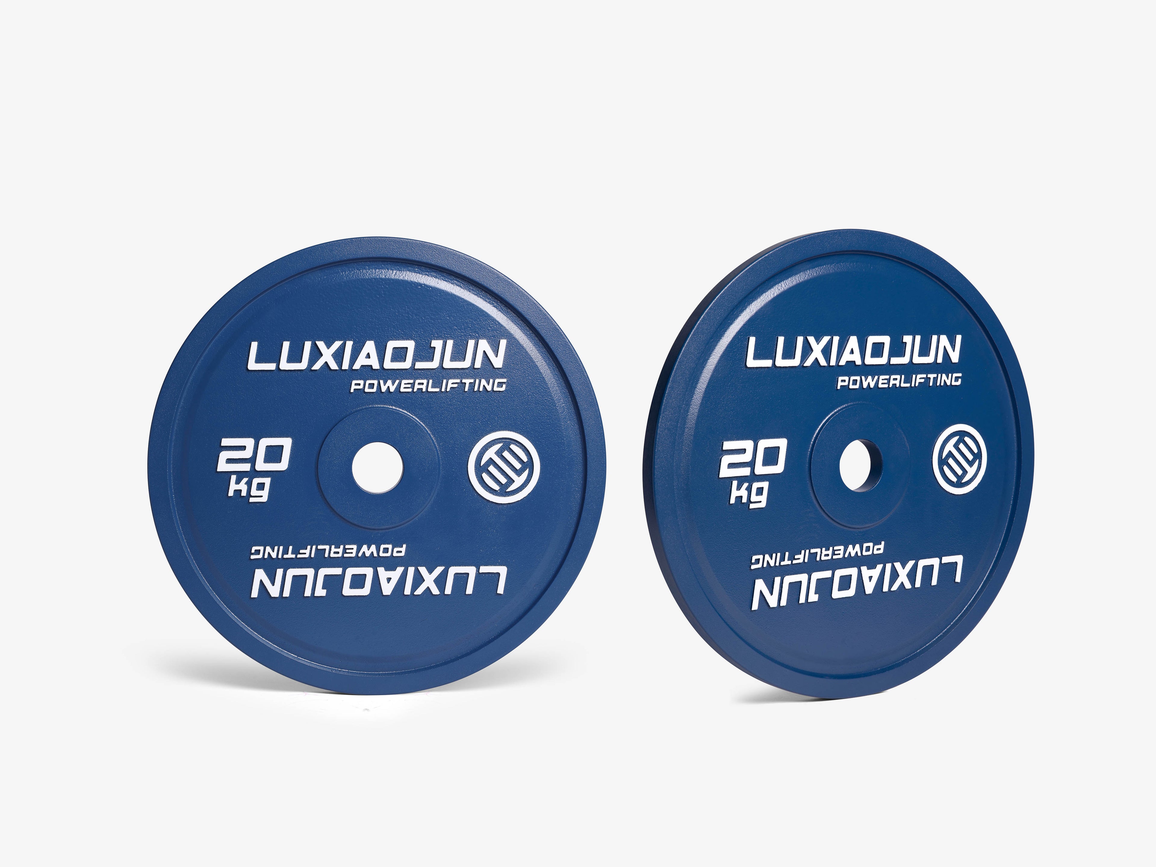 LUXIAOJUN Powerlifting Competition Plates 20kg pair in blue